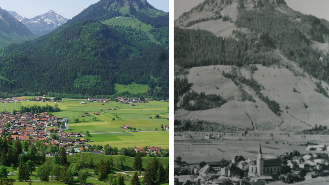 Bergbahnen, Gewerbegebiete und Eventtourismus: So hat sich die Alpenlandschaft im Oberallgäu verändert