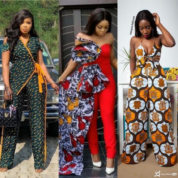 Ankara Jumpsuits For Plus Size Ladies - PLUS SIZE JUMPSUIT