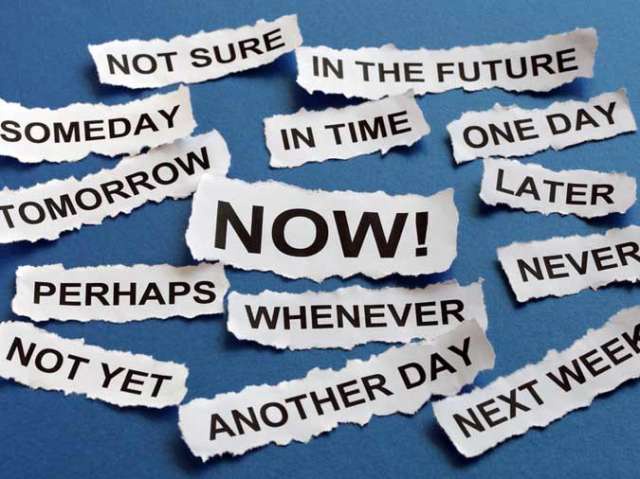 Overcome spiritual laziness by starting now, not later