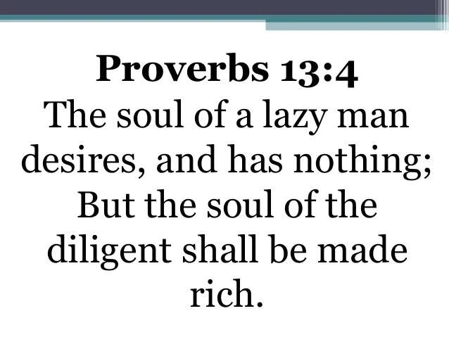 Stop being lazy, it does nothing for you