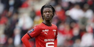 Gelandang Rennes Eduardo Camavinga. (c) AP Photo