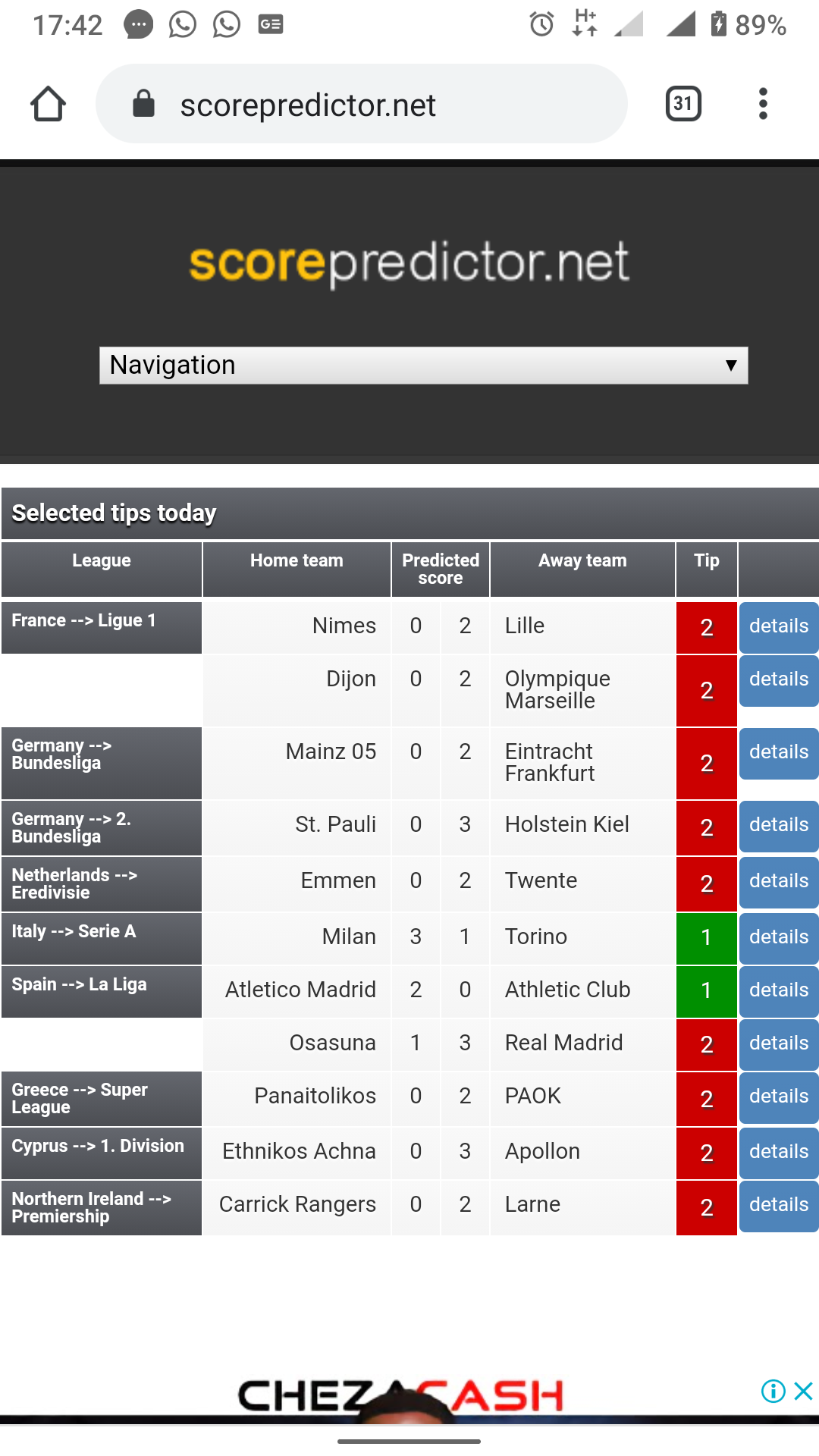 Betnumbers Today Football Prediction