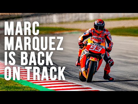 Video Watch Marc Marquez Make Track Return In Barcelona Opera News