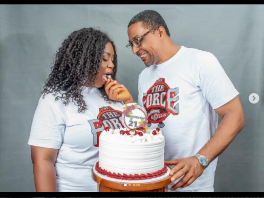  " Love You Eternally " - Veteran Nollywood actor, Tony Umez celebrates 21st wedding anniversary with his wife, Patsy (Photos)