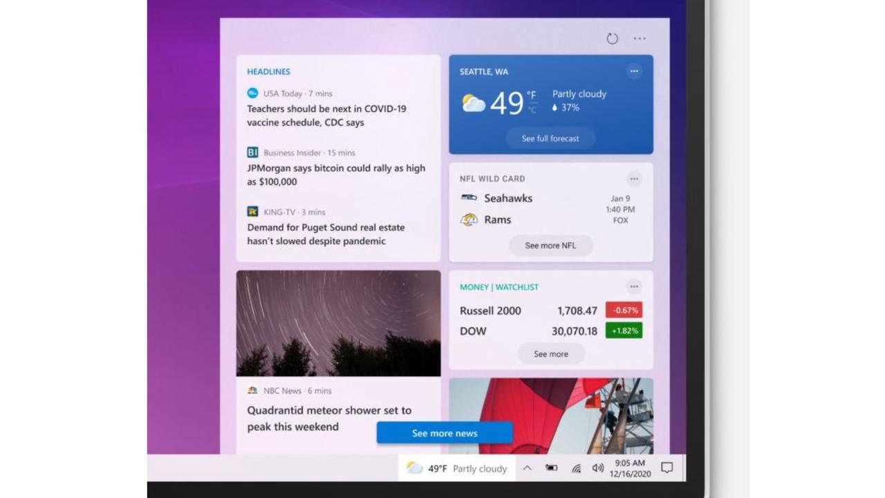 Microsoft Release Windows 10 Build 19042 962 20h2 To The Release Preview Channel With New News And Interest Taskbar Opera News