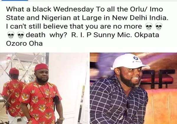 Sad - Nigerian Man Beaten to Death in India