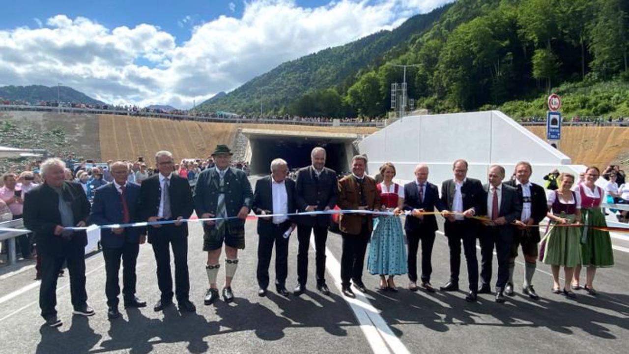 Bildergalerie | Längster Straßentunnel Bayerns eröffnet – Autos dürfen ab morgen fahren