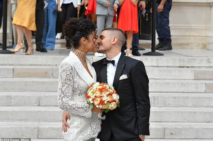  Footballer Marco Verratti ties the knot for second time as he marries his model girlfriend Jessica Aidi