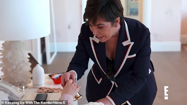 Here you go: The make-up entrepreneur was seen repeatedly ringing a bell to summon Kris Jenner, in a new trailer for Keeping Up With The Kardashians