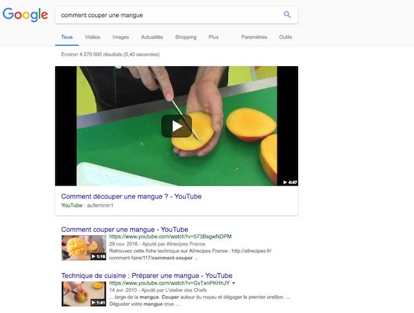 Featured snippet video