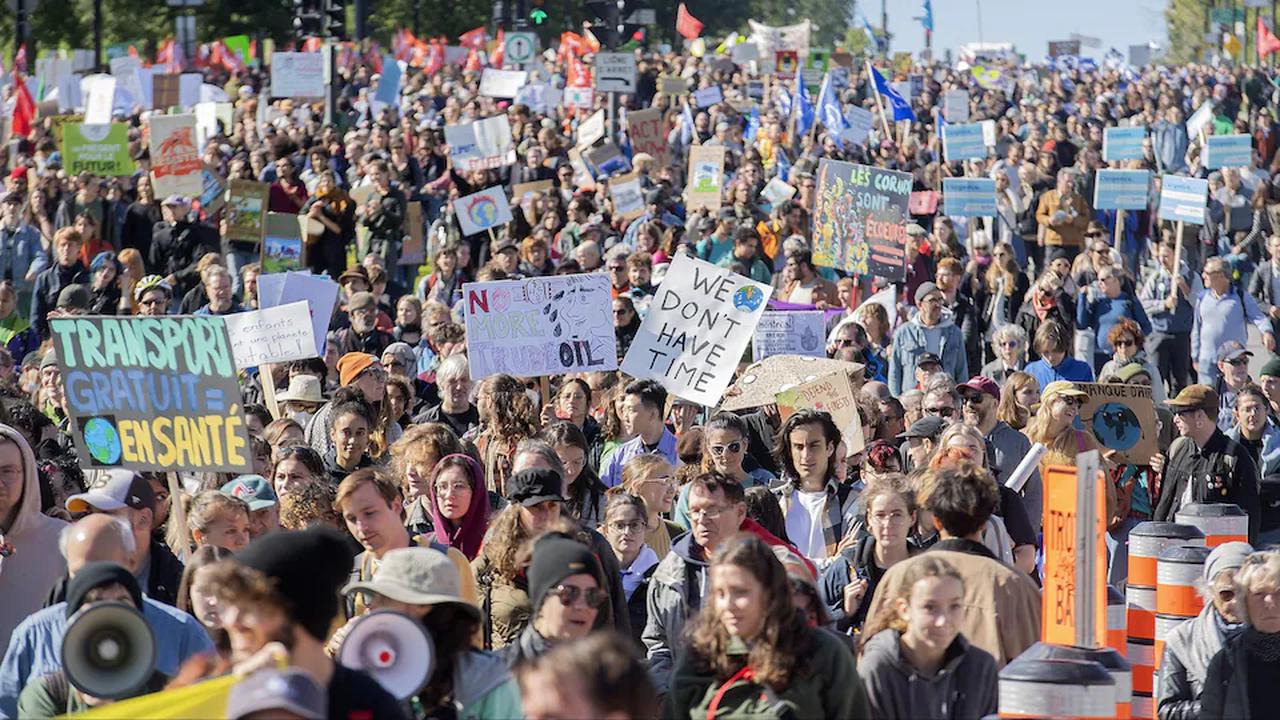 Manifestations pour le climat au Canada et dans le monde