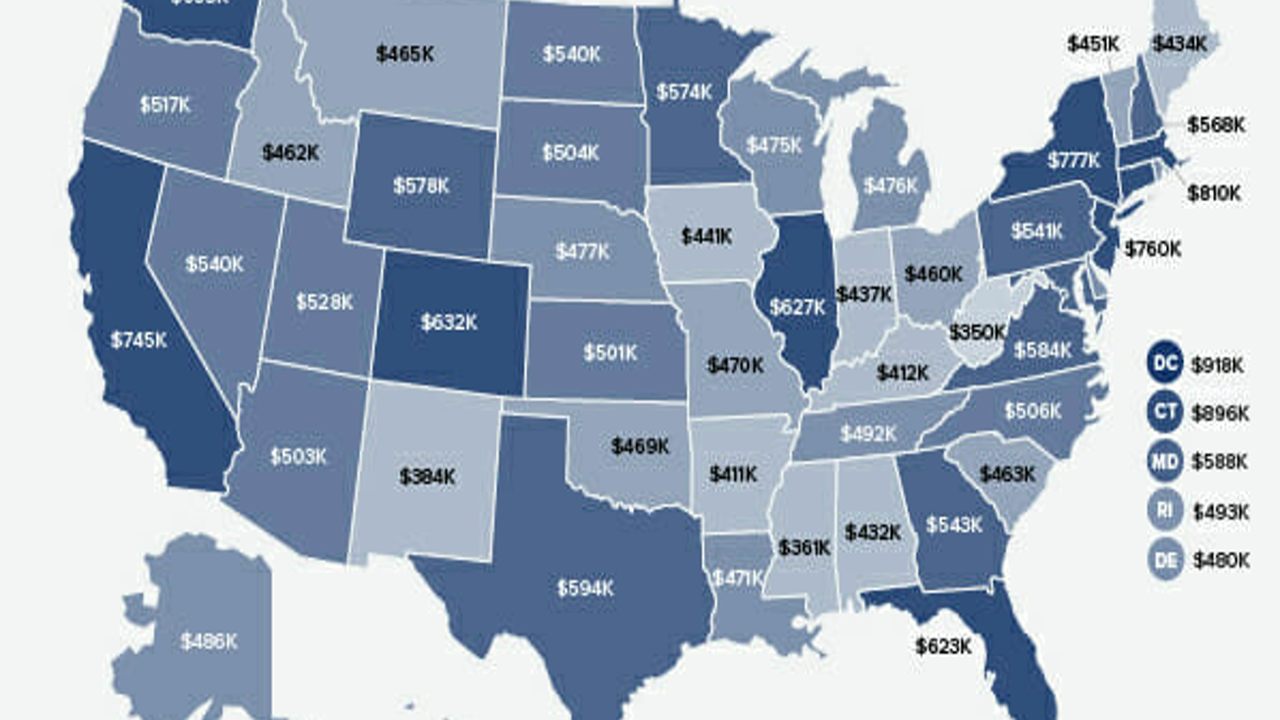This is how much you have to earn to be in top one per cent in each state