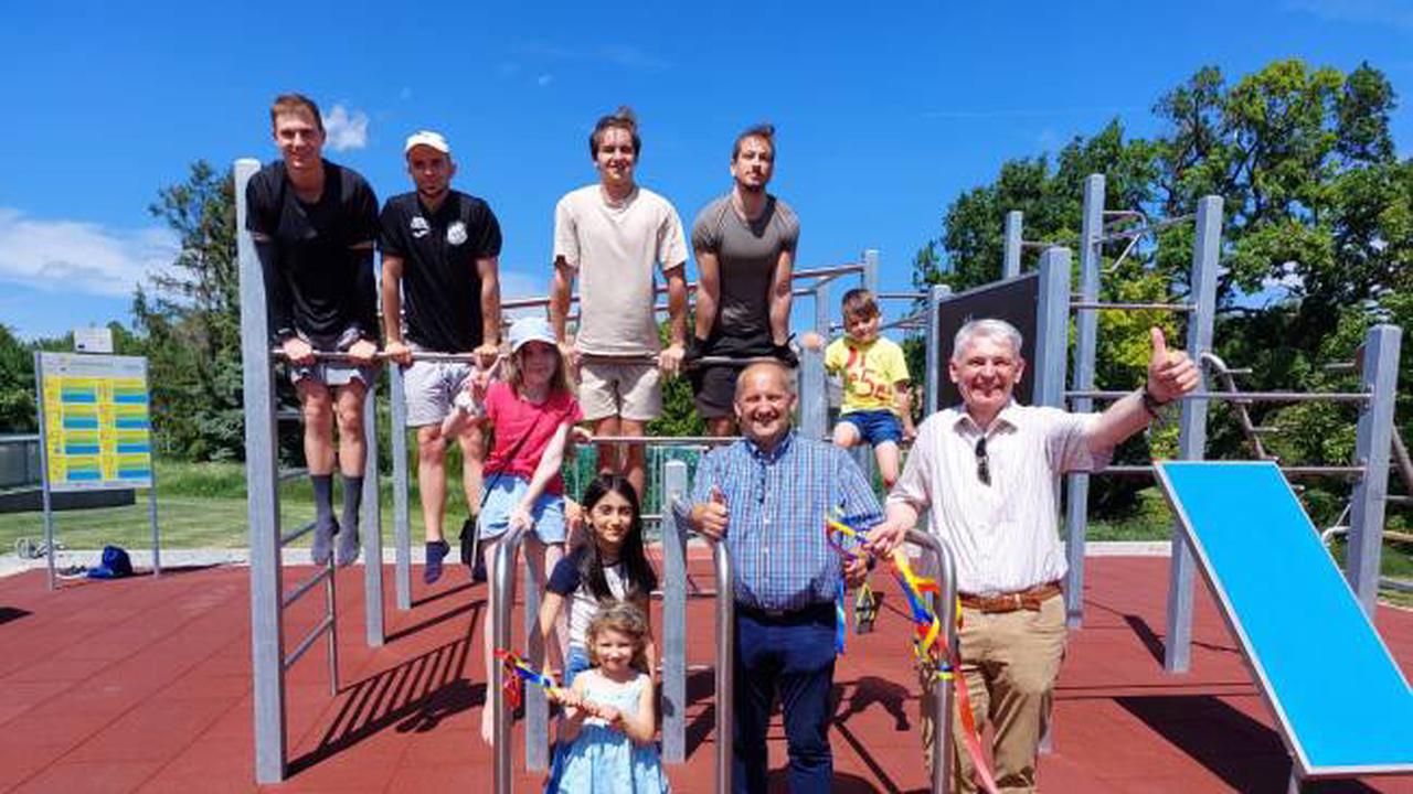 Sportliche Eröffnung für Calisthenics-Park in Steinbrunn