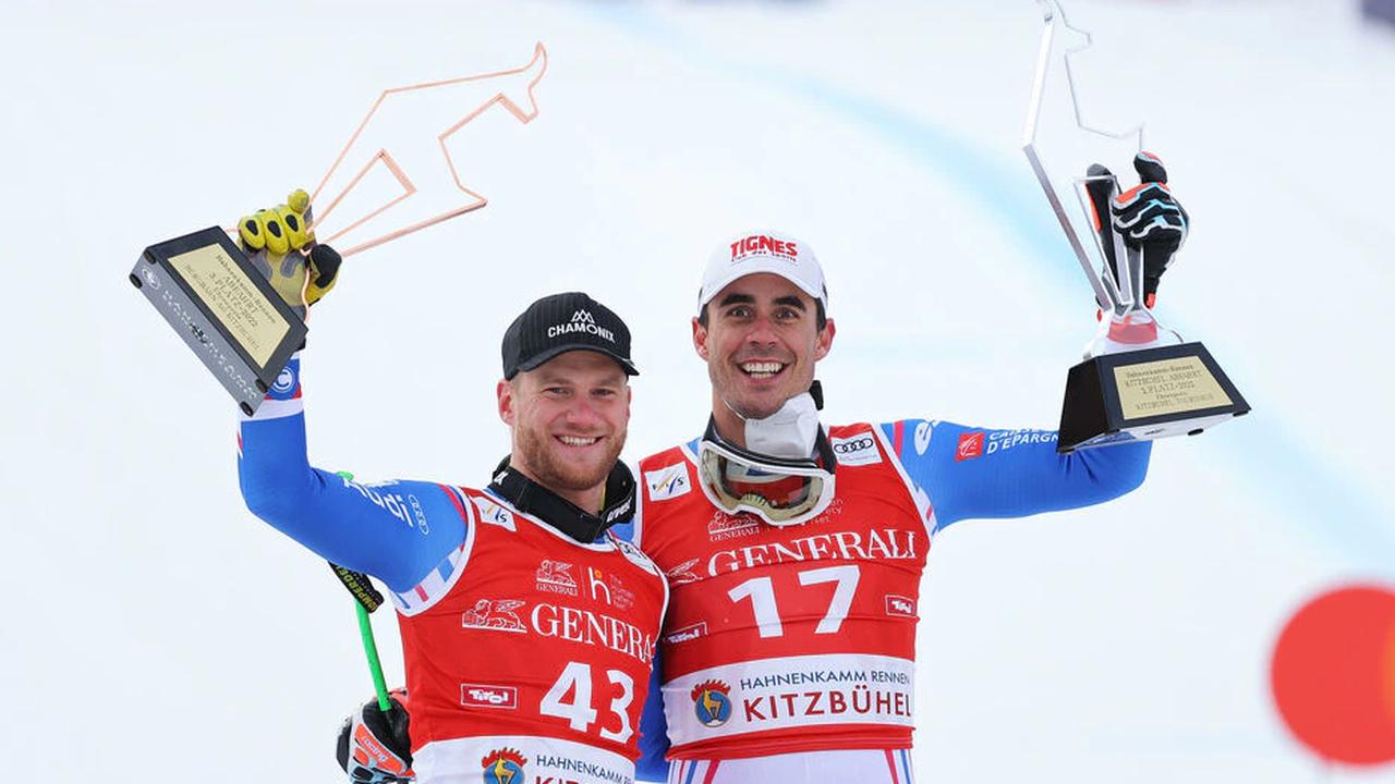 Ski alpin : deux Bleus sur le podium de la descente de Kitzbühel