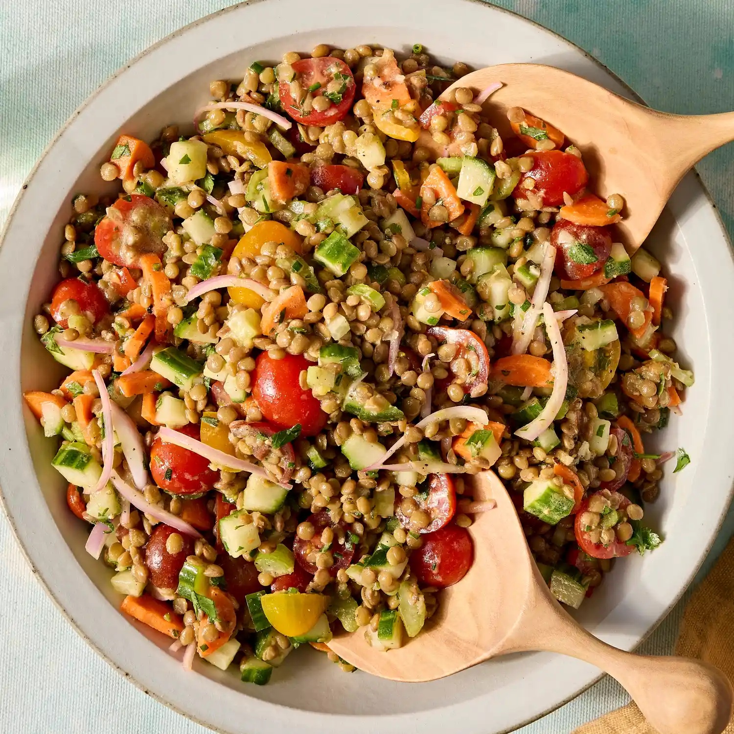 A recipe image of French Lentil Salad.