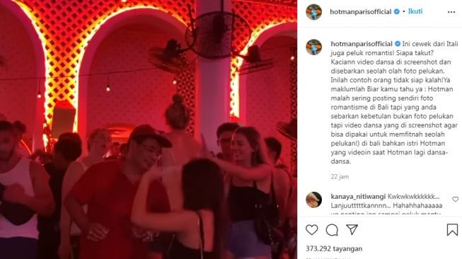 Unggahan Hotman Paris [Instagram/@hotmanparisofficial]