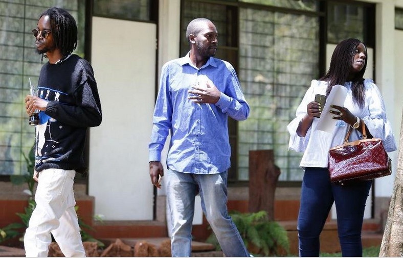 The Late Kijana Wamalwa's son William Wamalwa Senior (centre) dies in Milimani, Nairobi 