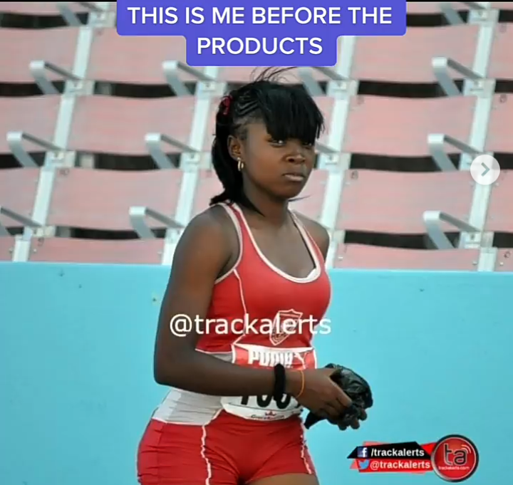 Jamaican athlete shows her bleaching transformation 