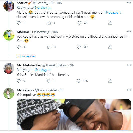  South African man calls out his father for naming him Martha