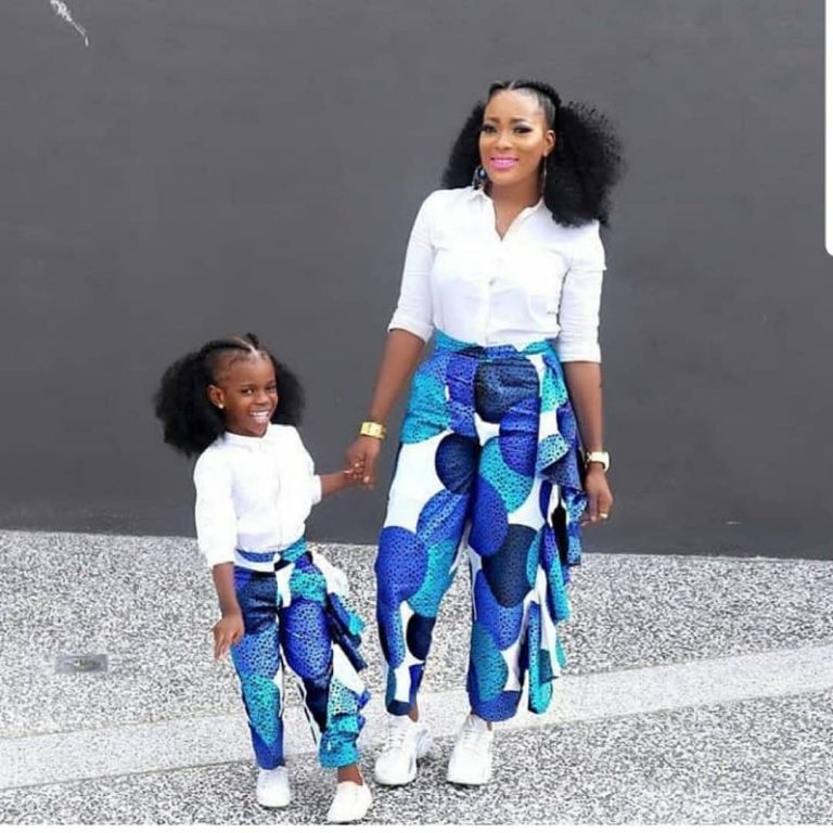 mum and daughter ankara matching outfits