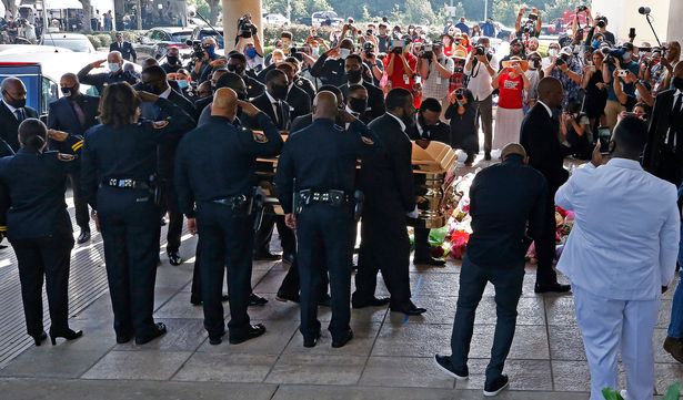 George Floyd to be laid next to his mom as his final funeral service in Houston begins (photos)