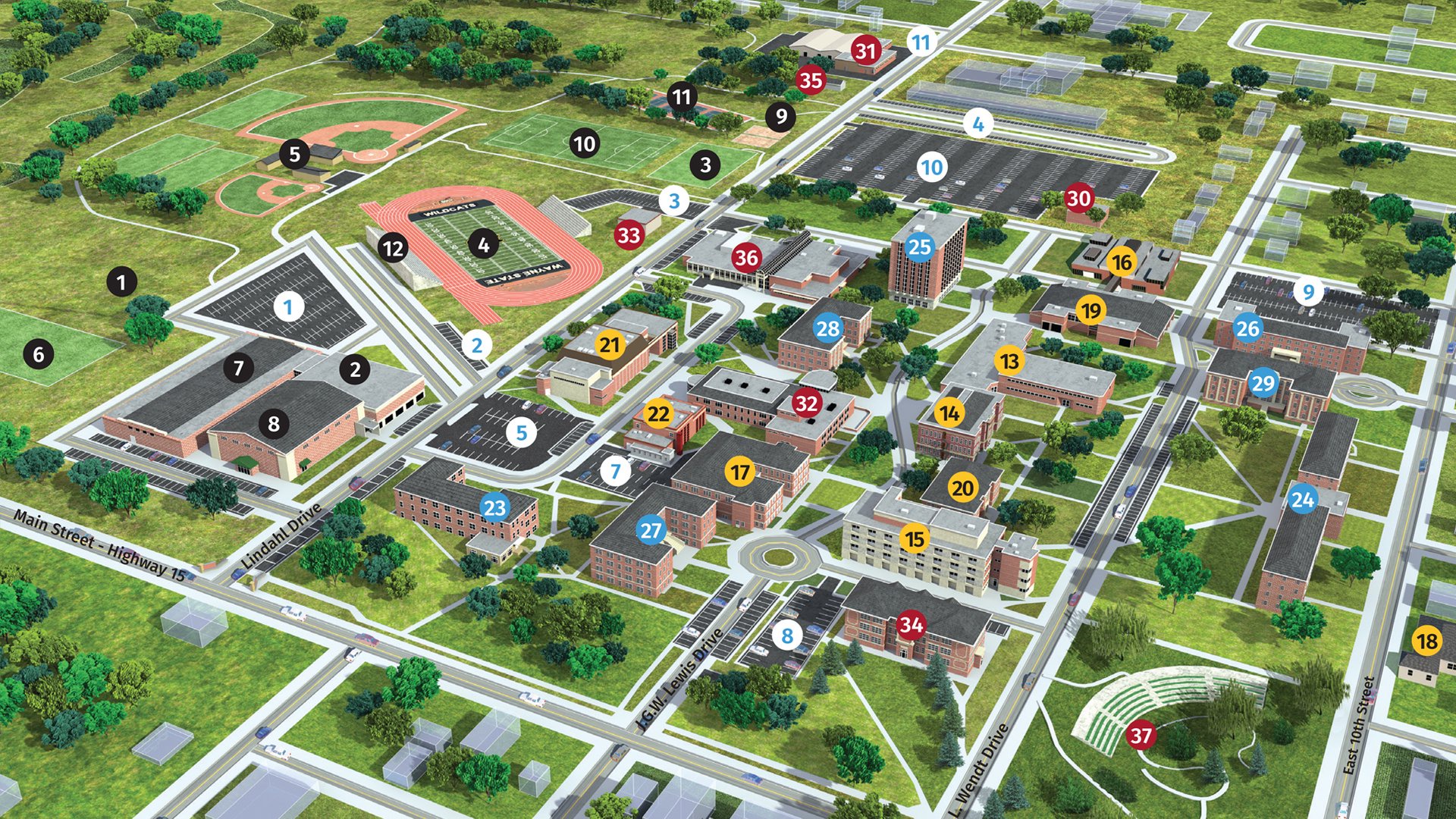 Wayne State Campus Map Wayne State College Campus Map - Opera News