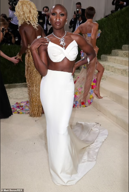 British-Nigerian actress, Cynthia Erivo reveals she flew her nail tech to perfect her striking looks for 2021 Met Gala (photos)