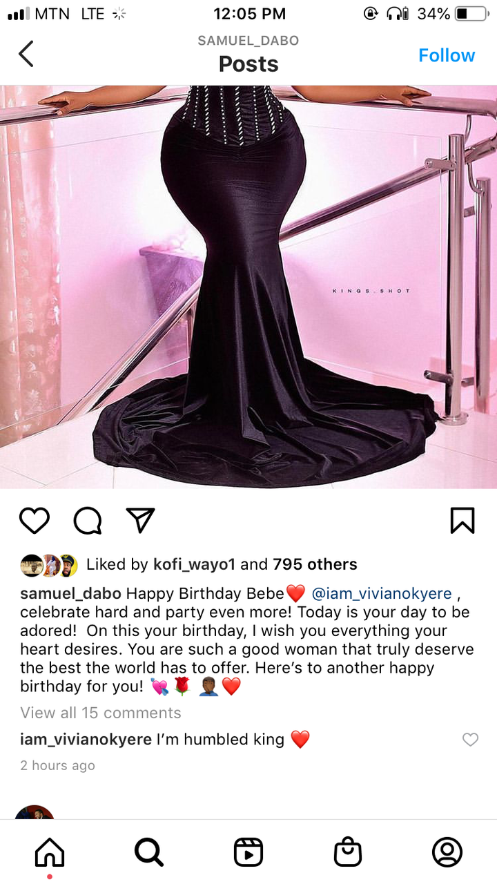 1856537c8fcf453885f33ee52877e02b?quality=uhq&resize=720 - “I’m Humbled My King” - Vivian Okyere React To Yaw Dabo’s Sweet Birthday Message To Her