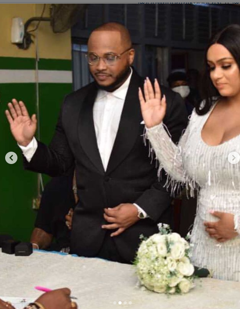 Davido?s cousin and rapper, Sina Rambo shares more photos from his court wedding