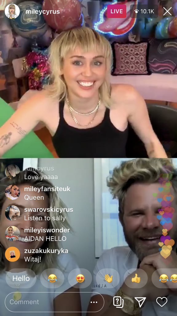 Miley Cyrus Cut Her Own Bangs In Self-Isolation