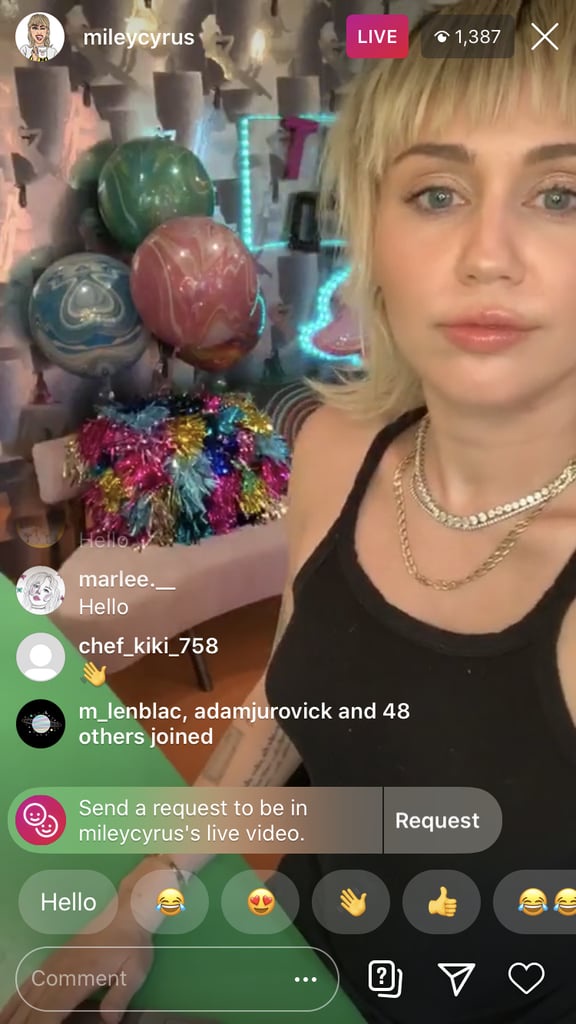 Miley Cyrus Cut Her Own Bangs In Self-Isolation