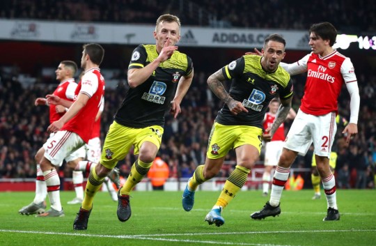 Southampton dominated the Gunners on Saturday