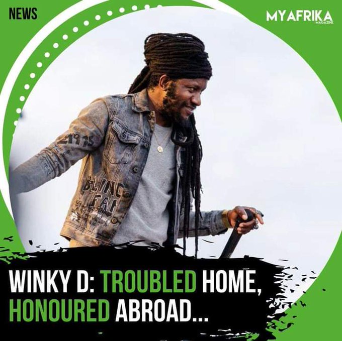 Wallace Chirumiko (Winky D) Is Troubled Home And Honored Abroad