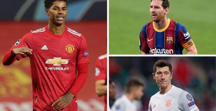 Champions League Top Scorers 2020 21 Rashford And Jota Lead Messi And Lewandowski Opera News