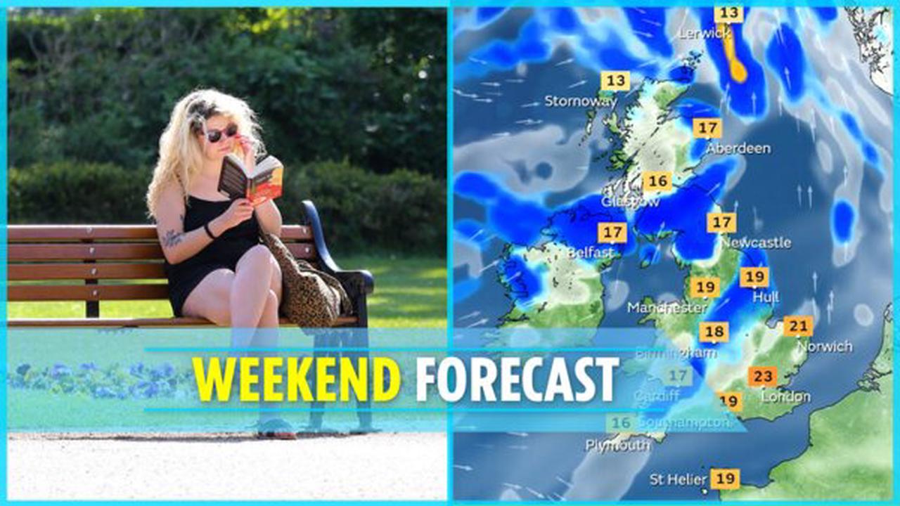 UK weather forecast LIVE: Brits bask in balmy 24C weekend heatwave – but thunderstorms & rain to SOAK Britain next week