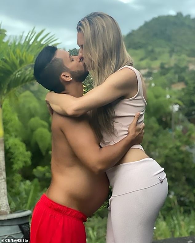 Colombian transgender model shares photo of her husband