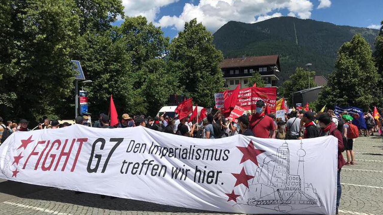 Pro­tes­te gegen G-7-​Gipfel