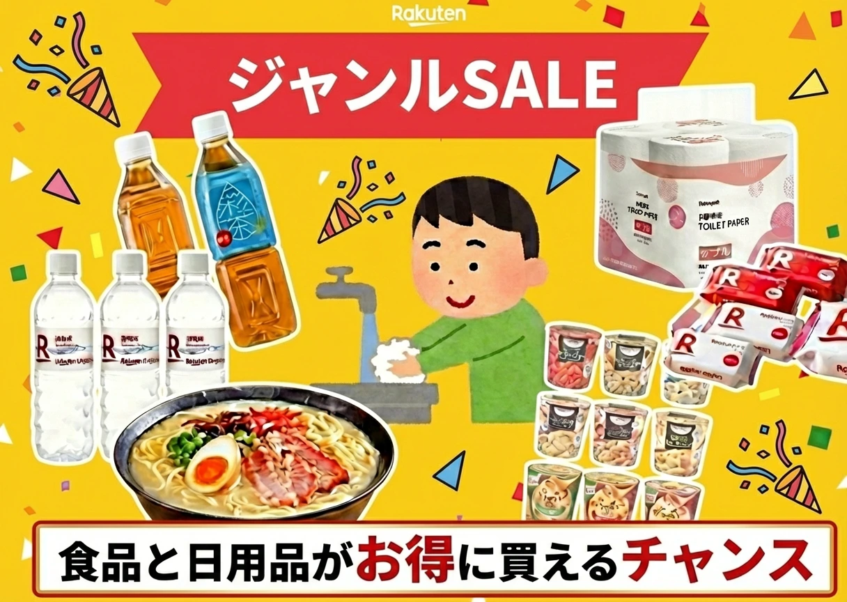 食品と日用品がお得に買えるチャンス