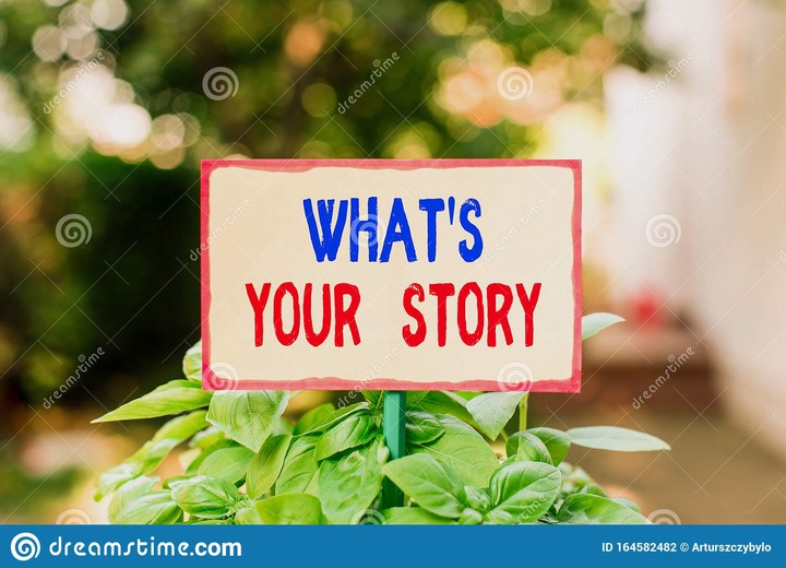 Text Sign Showing What S Your Story. Conceptual Photo Asking Someone Tell  Me about Himself Share Experience Plain Empty Stock Photo - Image of  demonstratingality, business: 164582482