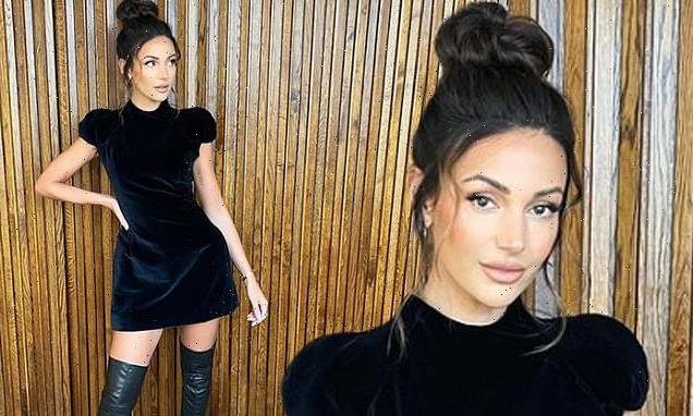 Billie Piper puts on a leggy display in a thigh-skimming mini skirt and