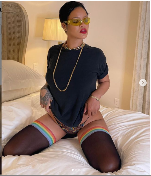 Rihanna celebrates the end of Pride month with new sexy photos