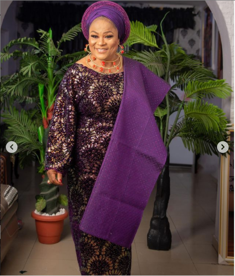Nollywood actress, Sola Sobowale releases lovely photos to celebrate her birthday