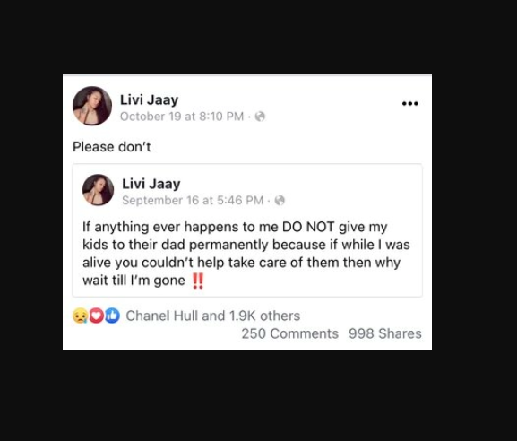  21-year-old mother of two posts suicide note on Facebook after losing battle with depression before killing herself in car wreck (Photos)