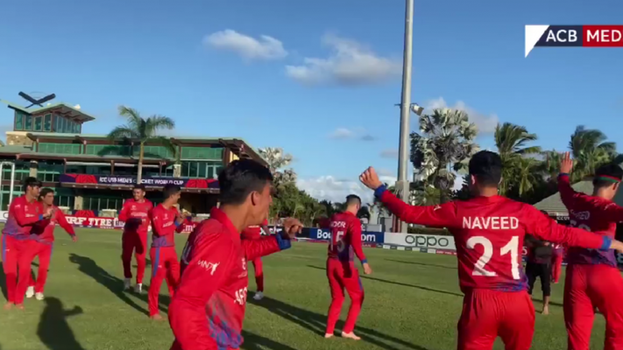 WATCH: Afghanistan U-19 side do traditional dance after thrilling win over Sri Lanka to reach WC semi-finals