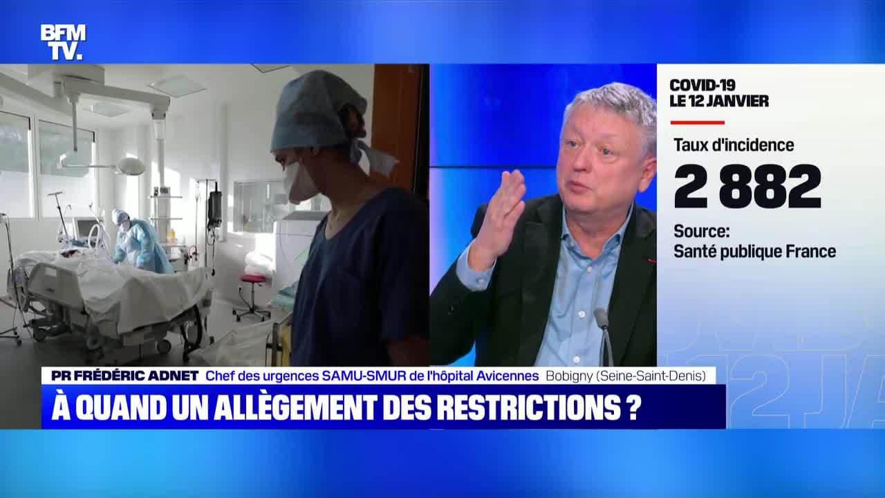 Le Pr Frédéric Adnet sur la levée des restrictions: "Je suis frappé qu'il n'y ait pas de notion de seuil"
