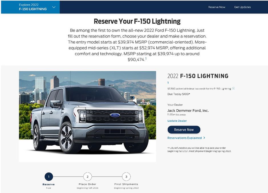 22 Ford F 150 Lightning Electric Truck Here S How To Reserve One Opera News