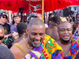 Hollywood actor, Idris Elba attends Akwasidae at Manhyia Palace
