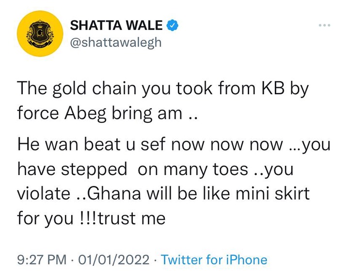  My mother doesn?t control my career, I run my own shit - Shatta Wale replies Burna Boy.