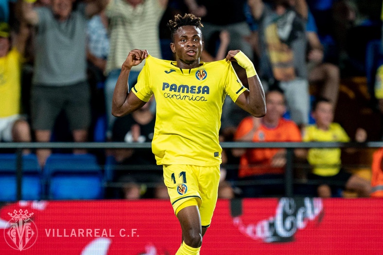 Samuel Chukwueze was among 10 players shortlisted for the Kopa Trophy (Twitter/Villarreal)