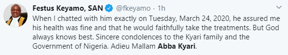 Gov Obaseki, Keyamo, Dino Melaye, Ben Bruce, others react to the death of President Buhari